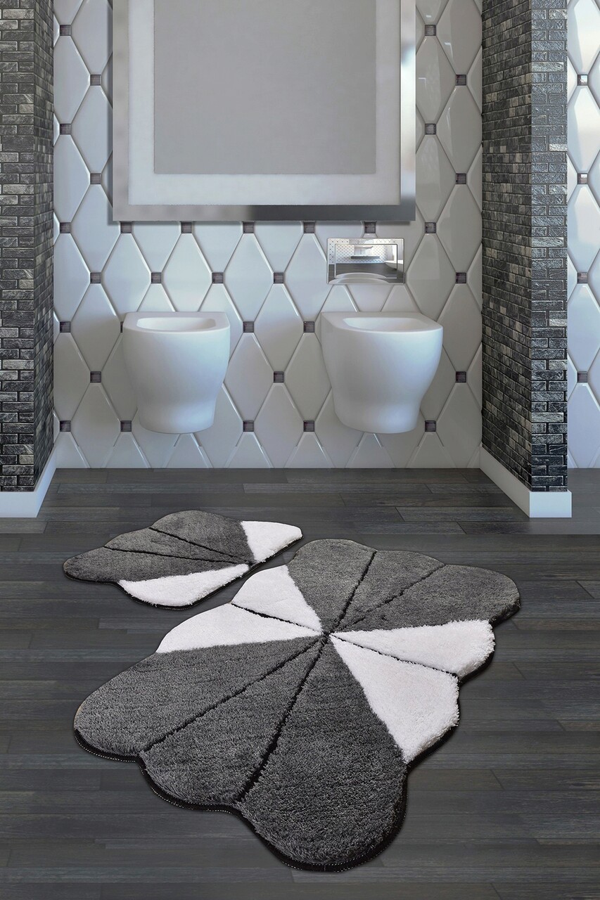 Set covoraș de baie acrilic, L'essentiel Maison, Lessie, Multicolor - imagine 5
